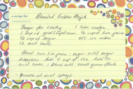 Blended Golden Mojito Recipe 