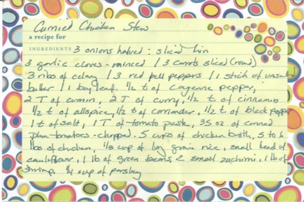 Cumin Chicken Stew Recipe 