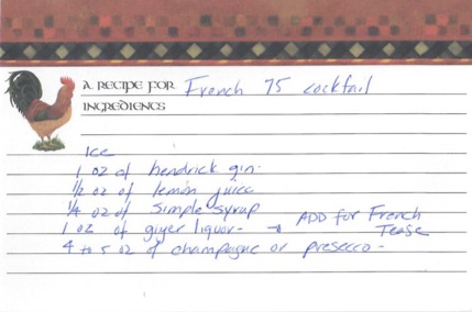 French 75 Cocktail Recipe