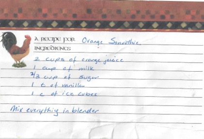 Orange Smoothie Recipe