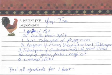 Yogi Tea Recipe 
